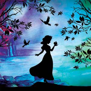 Disney Snow White Enchanted Forest Silhouette iPhone 13 Pro Max Clear Case